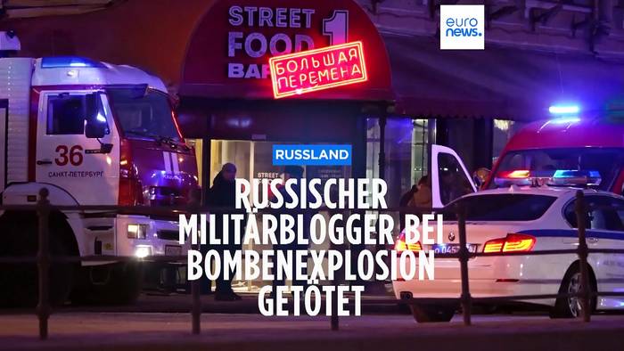 Video: Festnahme nach Bombenanschlag auf einen russischen Militärblogger