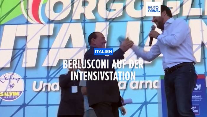 News video: Berlusconi auf Intensivstation in Mailand