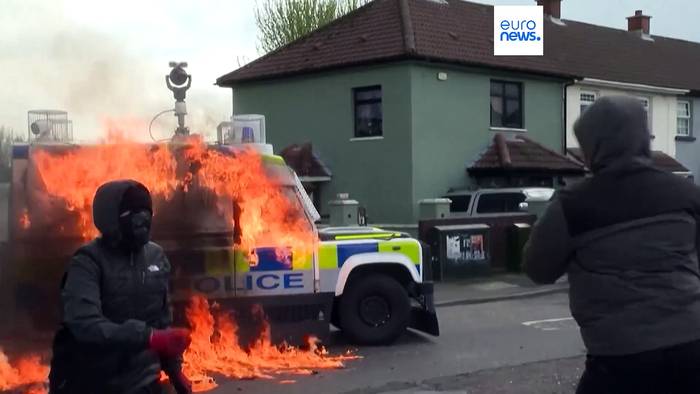 Video: Nordirland: Ausschreitungen in Londonderry vor Bidens Belfast-Besuch