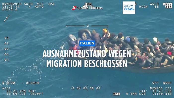 Video: Stark gestiegene Migrationszahlen - Italien verhängt Ausnahmezustand