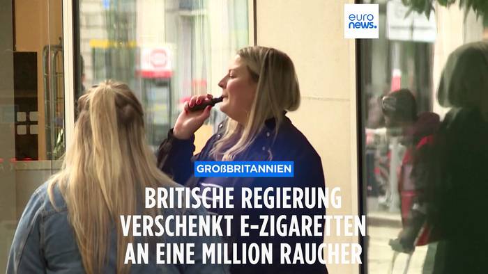 News video: Großbritannien verschenkt E-Zigaretten an eine Million Raucher