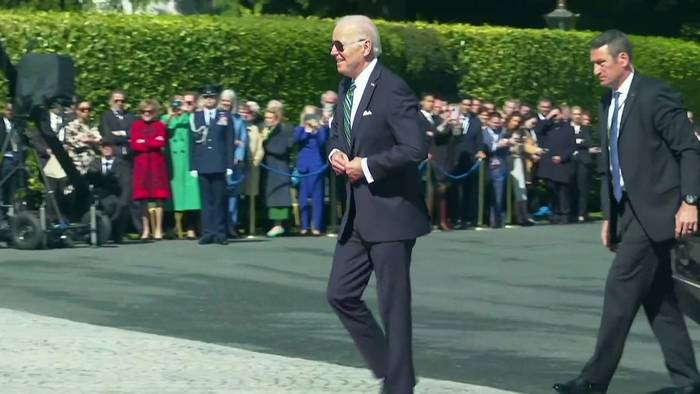 Video: Präsidenten unter sich: Biden zu Besuch in Dublin