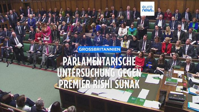 Video: Verstoß gegen Parlamentskodex? Ermittlung gegen Rishi Sunak