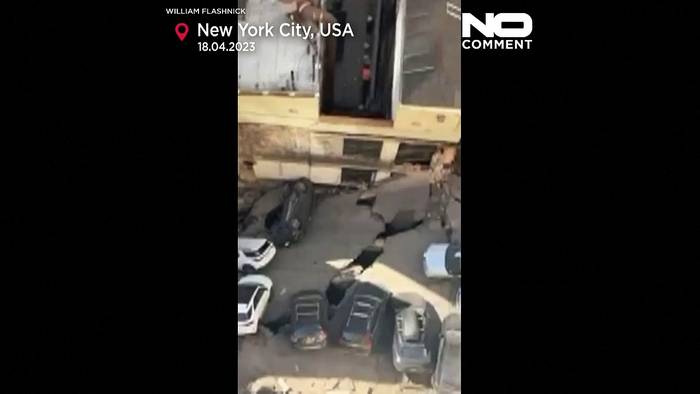 Video: New York City: Parkhaus in Manhattan eingestürzt