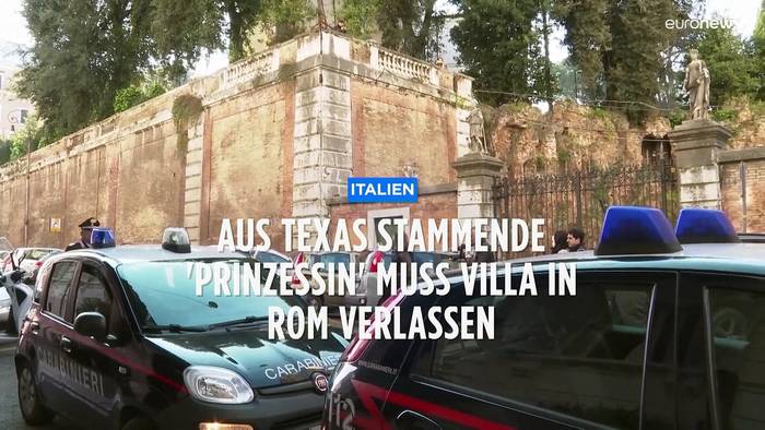 Video: Warum muss eine 'Prinzessin' aus Texas eine Villa in Rom räumen?