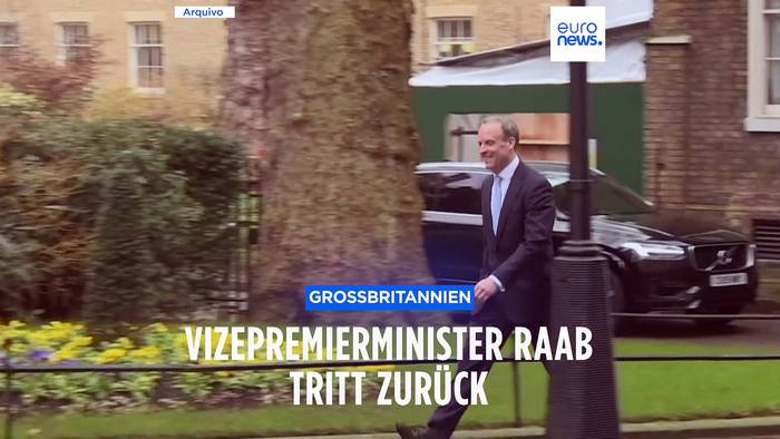 News video: Wegen Mobbingvorwürfen: Britischer Vize-Regierungschef Raab zurückgetreten