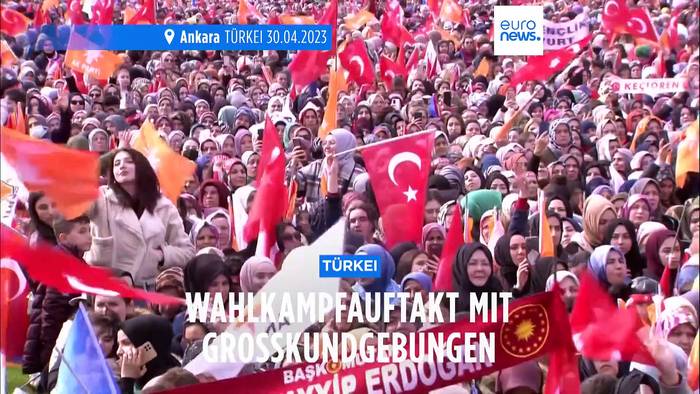 Video: Erdogan zum Wahlkampfauftakt: 