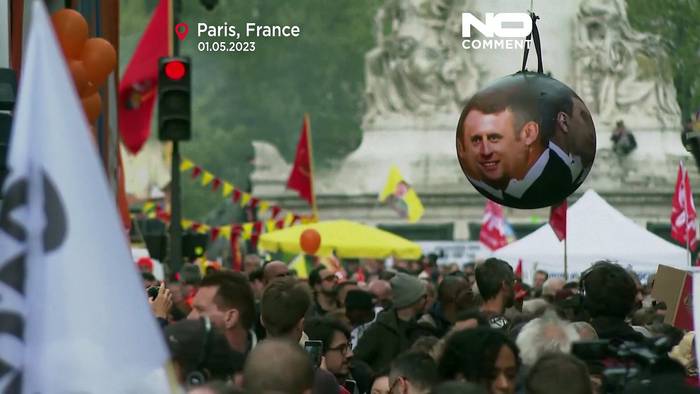 Video: Paris: Demos, Ausschreitungen und Festnahmen am 1. Mai