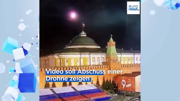 Video: Ukraine bestreitet Drohnenangriff auf Kreml, Videos sollen Abschuss zeigen