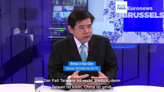 Video: Taipehs Vertreter in Brüssel: Taiwans Sicherheit 