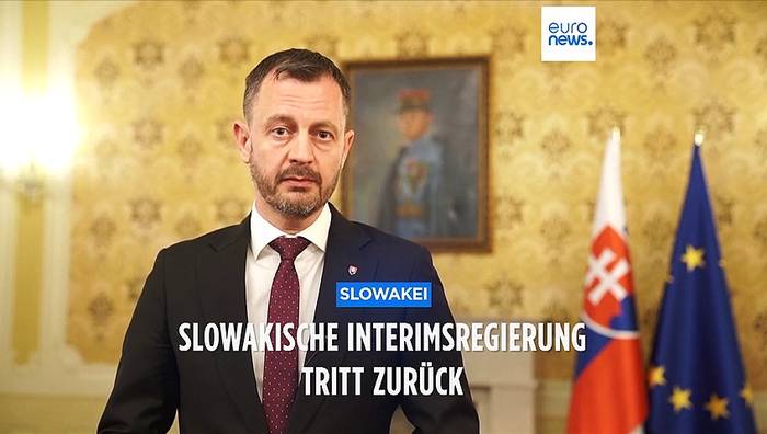 News video: Politische Krise in der Slowakei: Ministerpräsident Eduard Heger tritt zurück