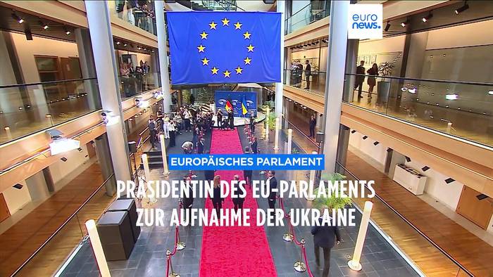 News video: EU-Parlamentspräsidentin Metsola: 