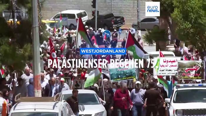 Video: Palästinenser begehen den 75. Jahrestag der  