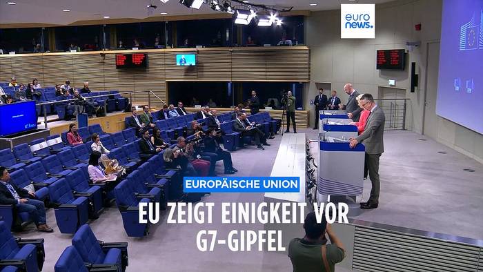 Video: Einigkeit vor kritischem Gipfel: Präsidenten der Kommission und des Rates zu G7-Treffen