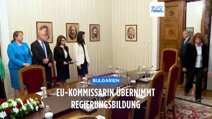 Video: EU-Kommissarin Gabriel erhält Auftrag zur Regierungsbildung in Bulgarien
