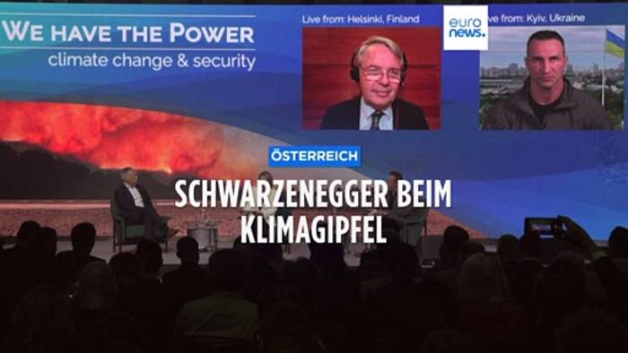 News video: Schwarzenegger in Wien zum Klimaschutzgipfel