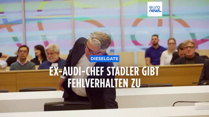 News video: Ex-Audi-Chef Stadler bedauert Fehlverhalten im Dieselskandal
