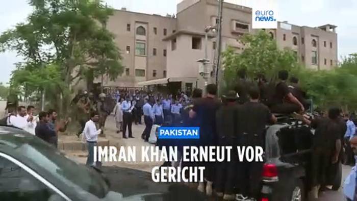 Video: Islamabad: Ex-Regierungschef Imran Khan erneut vor Gericht