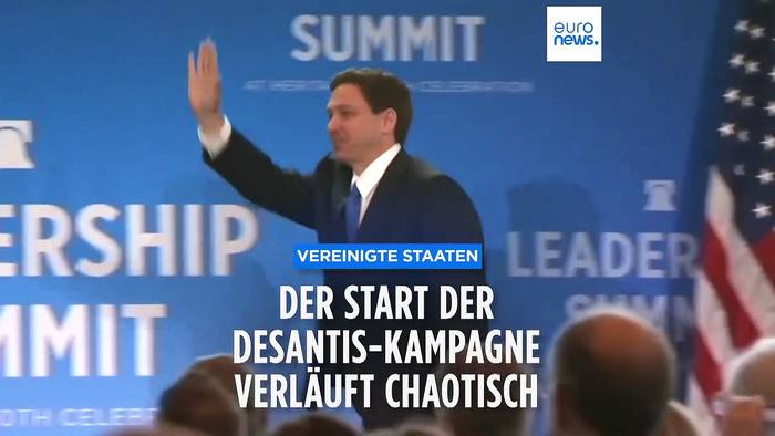News video: Pannen-Wahlkampfstart von DeSantis sorgt für Spott
