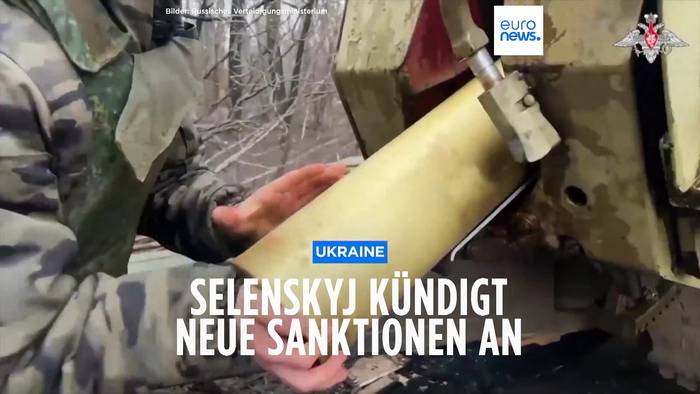 Video: Ukraine: Selenskyj dankt Deutschland für neue Waffen
