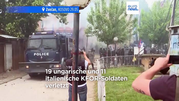 Video: 30 verletzte Nato-Soldaten bei Ausschreitungen im Nord-Kosovo