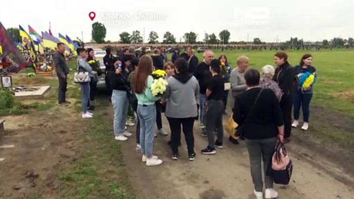 Video: Ukrainischer Soldat: Beisetzung nach mehr als 10 Monaten