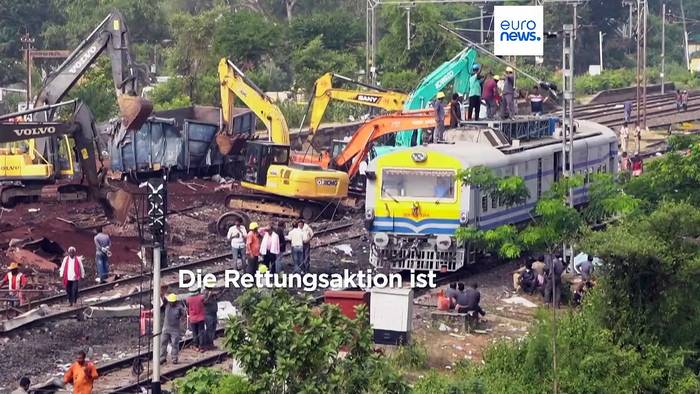 Video: Zugunglück in Indien: 