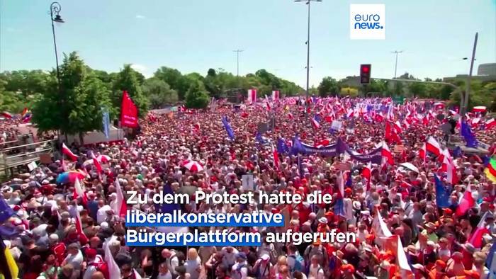 News video: Angst vor Wahlmanipulation: Hunderttausende protestieren in Warschau