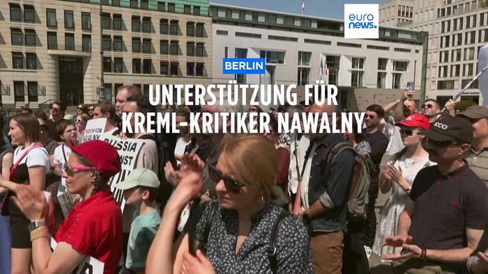 News video: Festnahmen bei Pro-Nawalny-Demos in Russland - Soli-Aktion in Berlin
