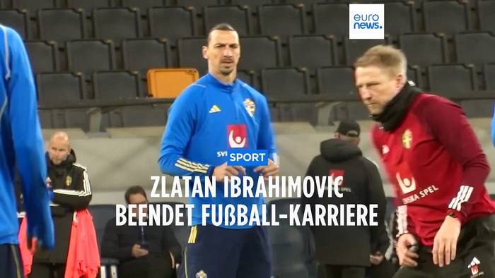 News video: Karriereende: Ibrahimovic (41) tränenreich in Mailand verabschiedet