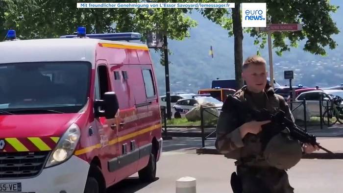 News video: Annecy: Mehrere Kinder durch Messerangriff schwer verletzt