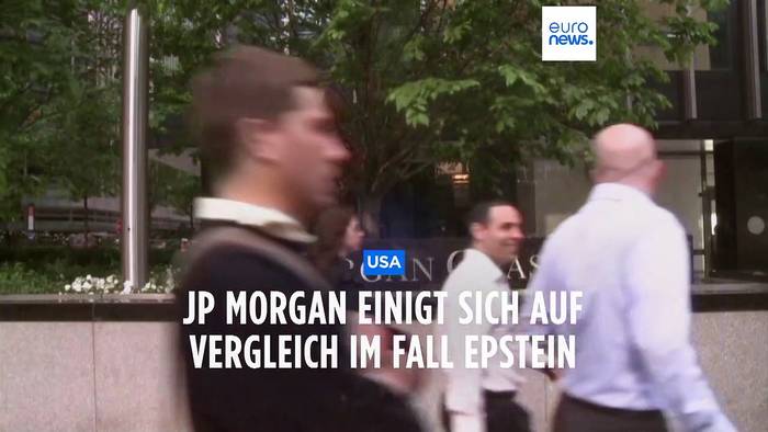 News video: US-Bank JP Morgan Chase zahlt 290 Millionen Dollar an Epstein-Opfer