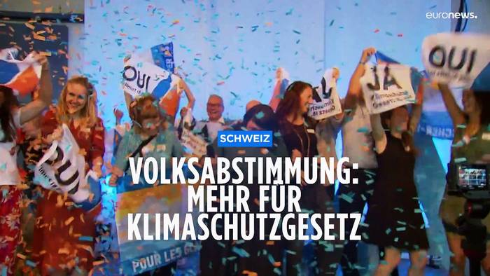 News video: Volksabstimmung: Die Schweiz stimmt für Klimaschutzgesetz