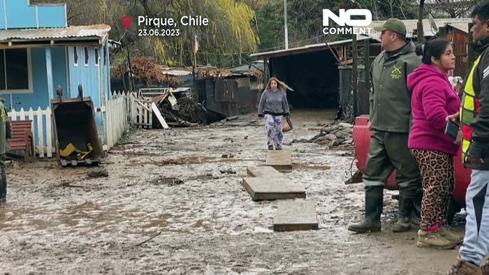 Video: Land unter in Chile: Mapocho und Maipo treten über die Ufer