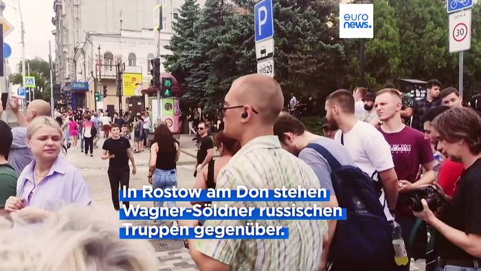 News video: Machtkampf in Russland: Wagner-Söldner auf dem Weg nach Moskau