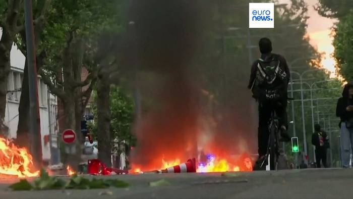 Video: Erneut Unruhen  und Zusammenstöße nach dem Tod eines Jugendlichen in Frankreich