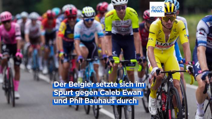 News video: 4. Etappe der Tour de France: Phil Bauhaus rast wieder aufs Podium