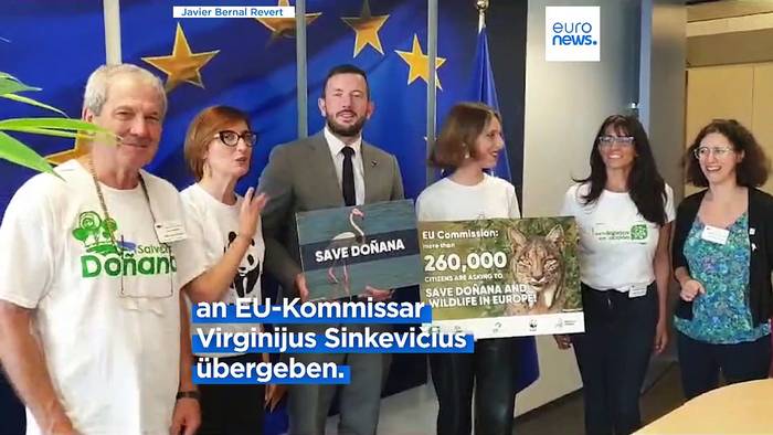 Video: EU-Kommission erhält 260.000 Unterschriften zum Schutz des spanischen Doñana-Nationalparks