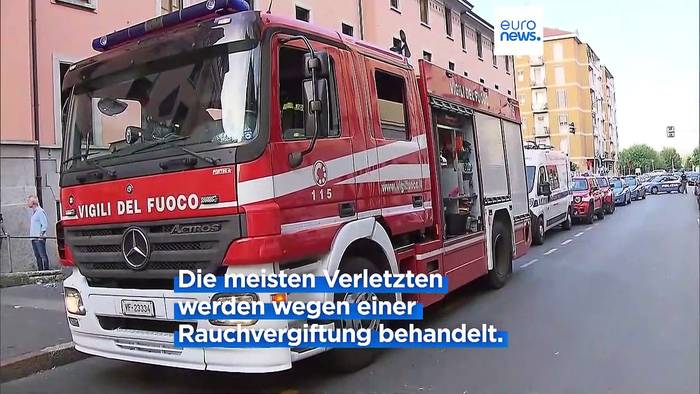 Video: Mailand: Sechs Senioren sterben bei Brand in Altenheim