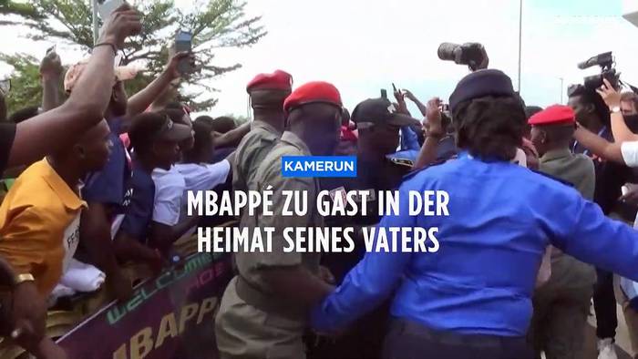News video: Back to the roots: Fußballstar Kylian Mbappé in Kamerun