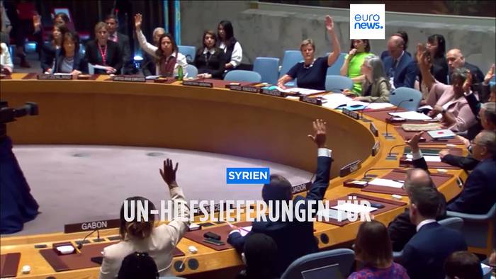 Video: Keine Einigung im UN-Sicherheitsrat: Hilfslieferungen für Syrien vorerst gestoppt