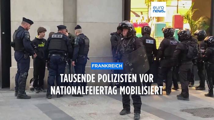 Video: Französischer Nationalfeiertag: Polizei bereitet sich auf den Ernstfall vor