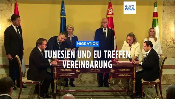 Video: Für bis zu 900 Mio Euro: Tunesien und EU kommen sich bei Migration näher