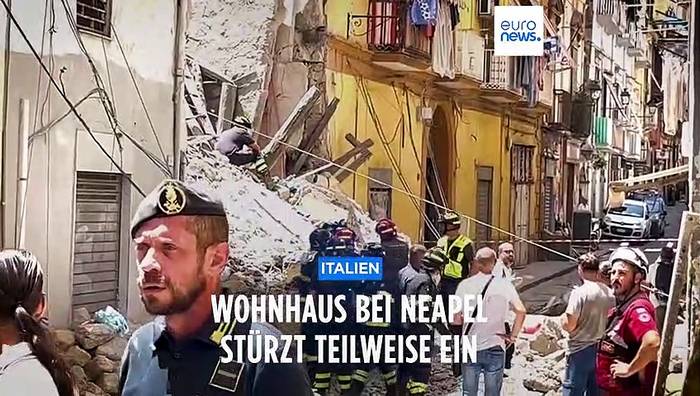Video: Verletzte beim Einsturz eines Wohngebäudes nahe Neapel