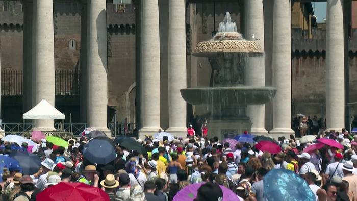 News video: Brütende Hitze auch im Vatikan
