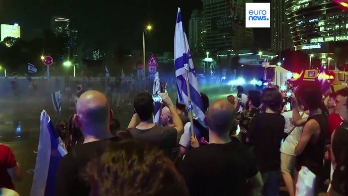Video: Tel Aviv: Demonstrierende stemmen sich weiter gegen israelische Regierung