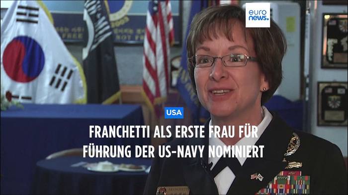 Video: Admiralin Franchetti - Biden will erstmal eine Frau an Spitze der US-Marine