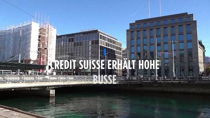 News video: UBS zahlt Rekordstrafe für Missmanagement der Credit Suisse