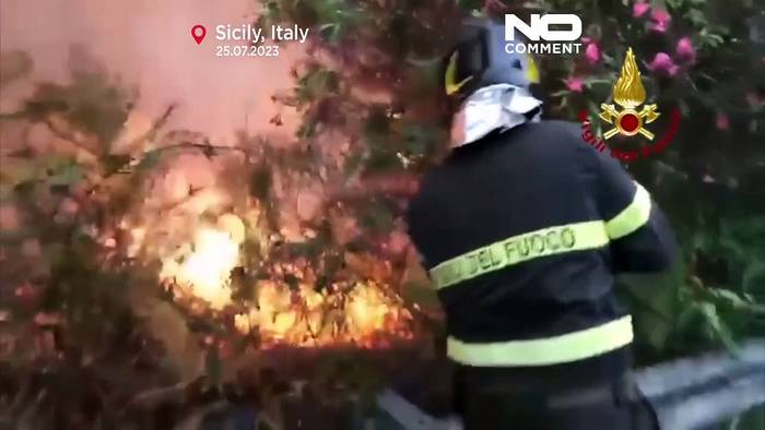 Video: Nicht nur Griechenland - Kroatien, Türkei und Sizilien kämpfen gegen Waldbrände