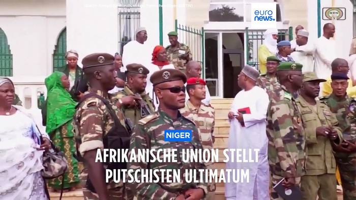 Video: 15 Tage: Afrikanische Union stellt Putschisten im Niger ein Ultimatum